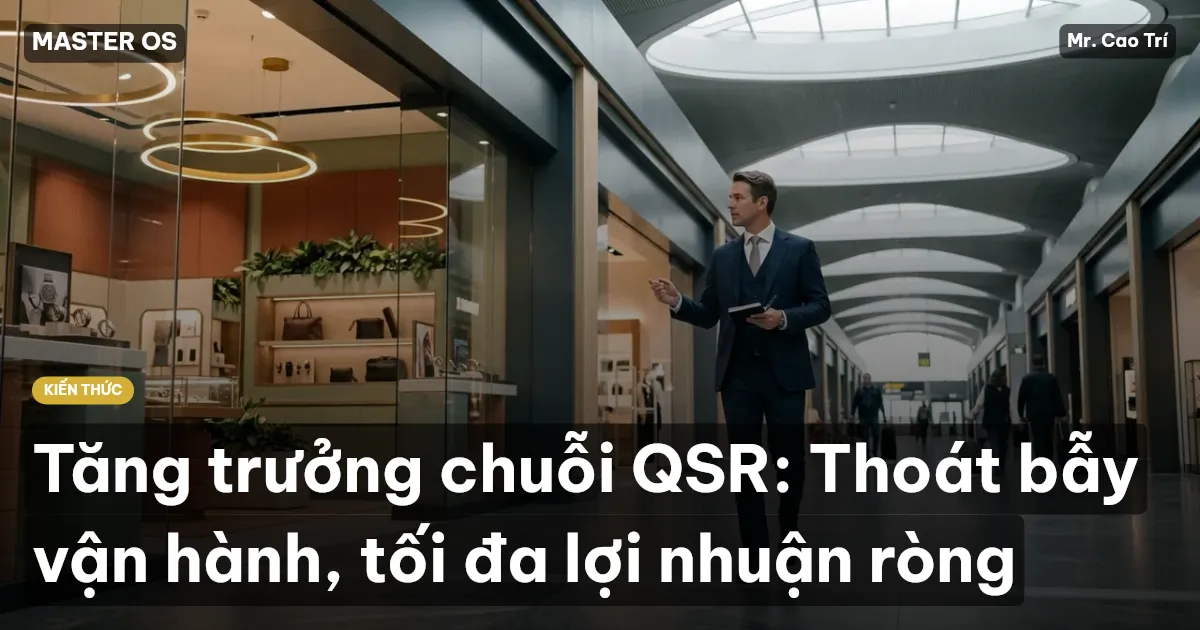 Tăng trưởng chuỗi QSR: Thoát bẫy vận hành, tối đa lợi nhuận ròng