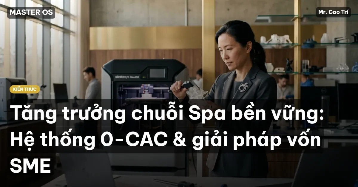 Tăng trưởng chuỗi Spa bền vững: Hệ thống 0-CAC & giải pháp vốn SME