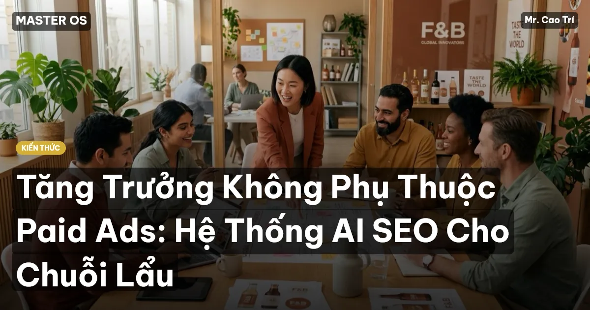 Tăng Trưởng Không Phụ Thuộc Paid Ads: Hệ Thống AI SEO Cho Chuỗi Lẩu