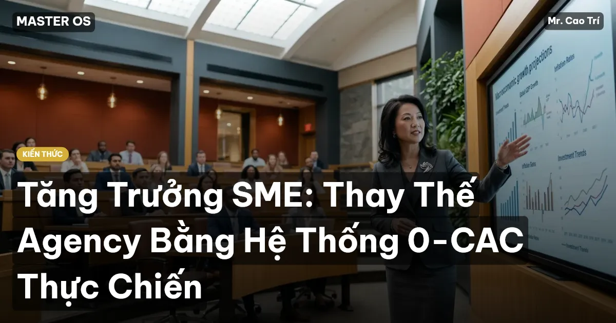 Tăng Trưởng SME: Thay Thế Agency Bằng Hệ Thống 0-CAC Thực Chiến