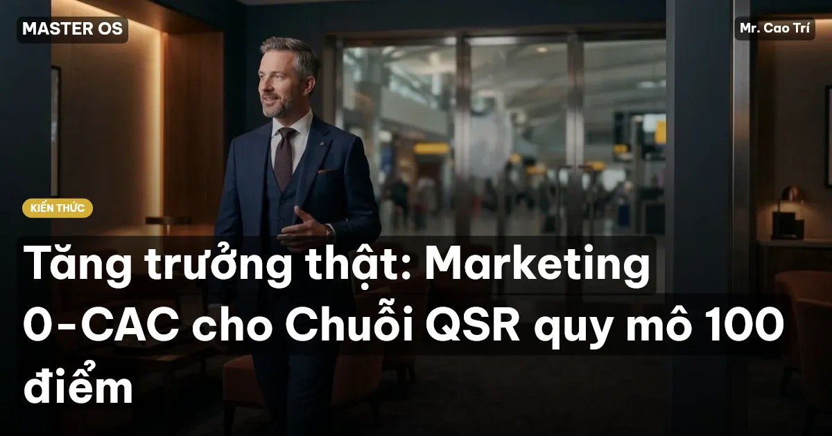 Tăng trưởng thật: Marketing 0-CAC cho Chuỗi QSR quy mô 100 điểm