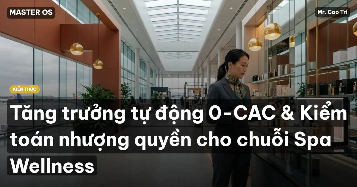 Tăng trưởng tự động 0-CAC & Kiểm toán nhượng quyền cho chuỗi Spa Wellness