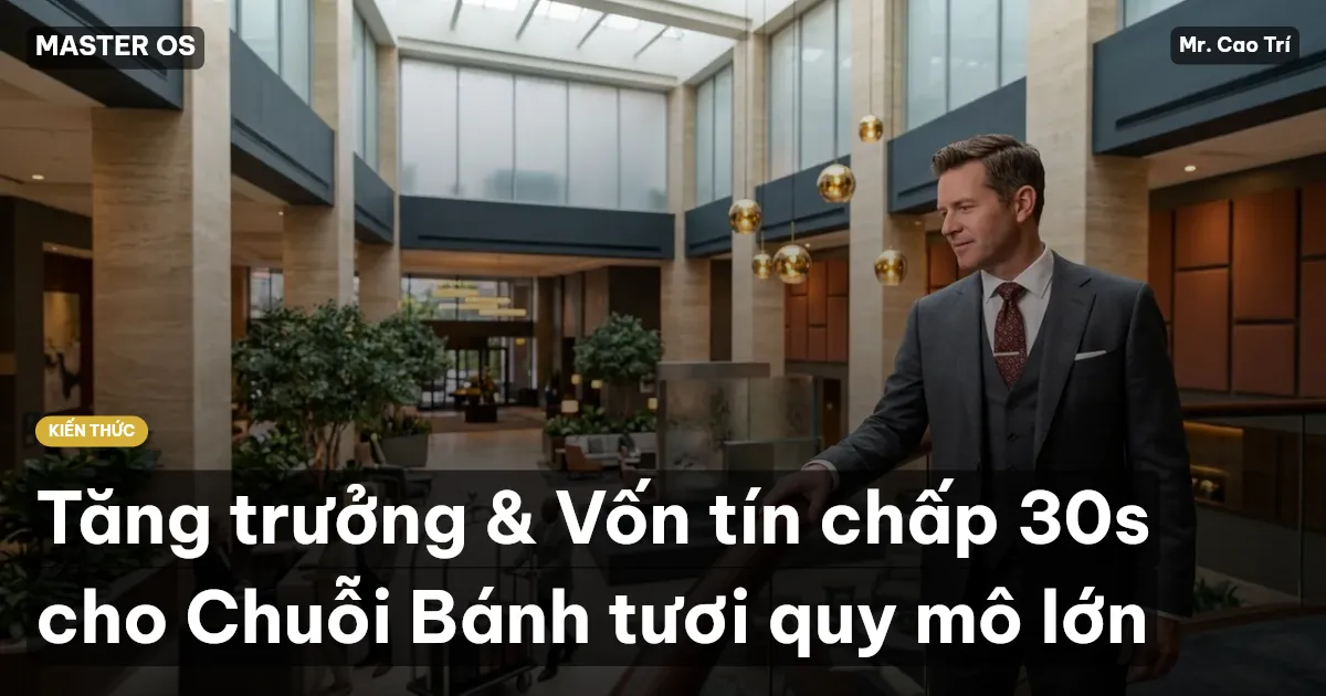 Tăng trưởng & Vốn tín chấp 30s cho Chuỗi Bánh tươi quy mô lớn