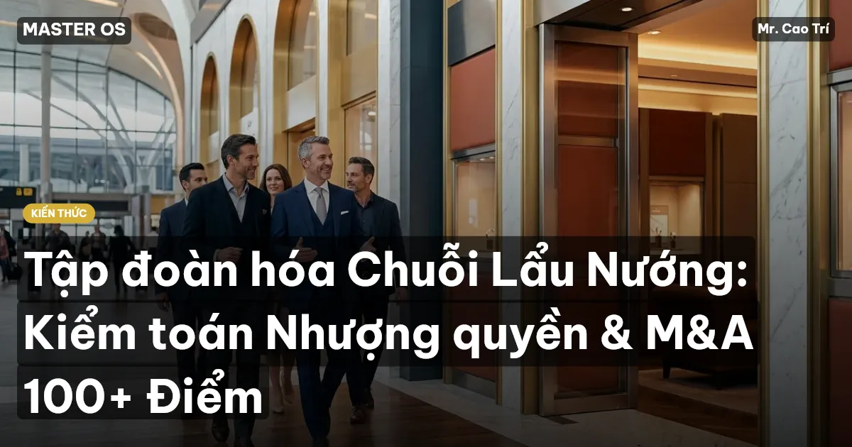 Tập đoàn hóa Chuỗi Lẩu Nướng: Kiểm toán Nhượng quyền & M&A 100+ Điểm
