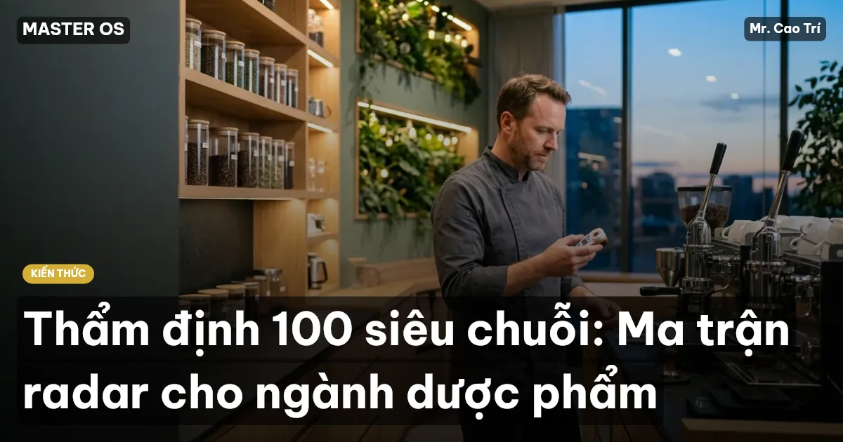 Thẩm định 100 siêu chuỗi: Ma trận radar cho ngành dược phẩm