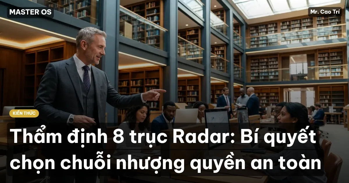 Thẩm định 8 trục Radar: Bí quyết chọn chuỗi nhượng quyền an toàn