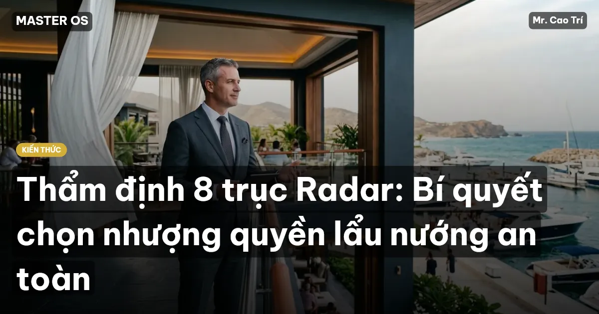 Thẩm định 8 trục Radar: Bí quyết chọn nhượng quyền lẩu nướng an toàn