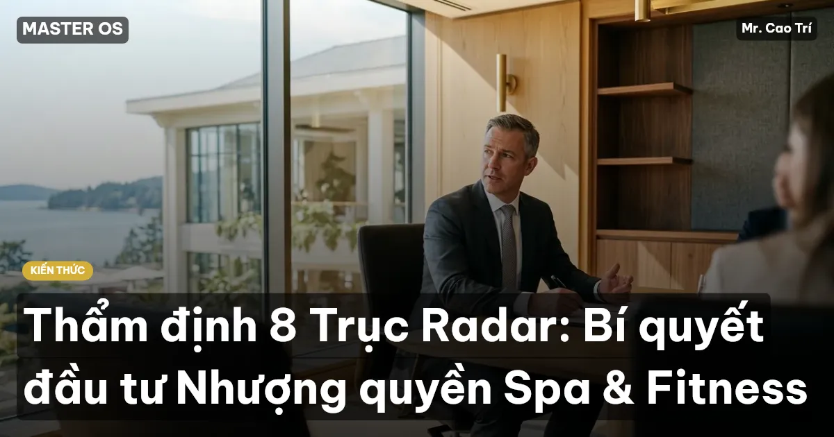 Thẩm định 8 Trục Radar: Bí quyết đầu tư Nhượng quyền Spa & Fitness