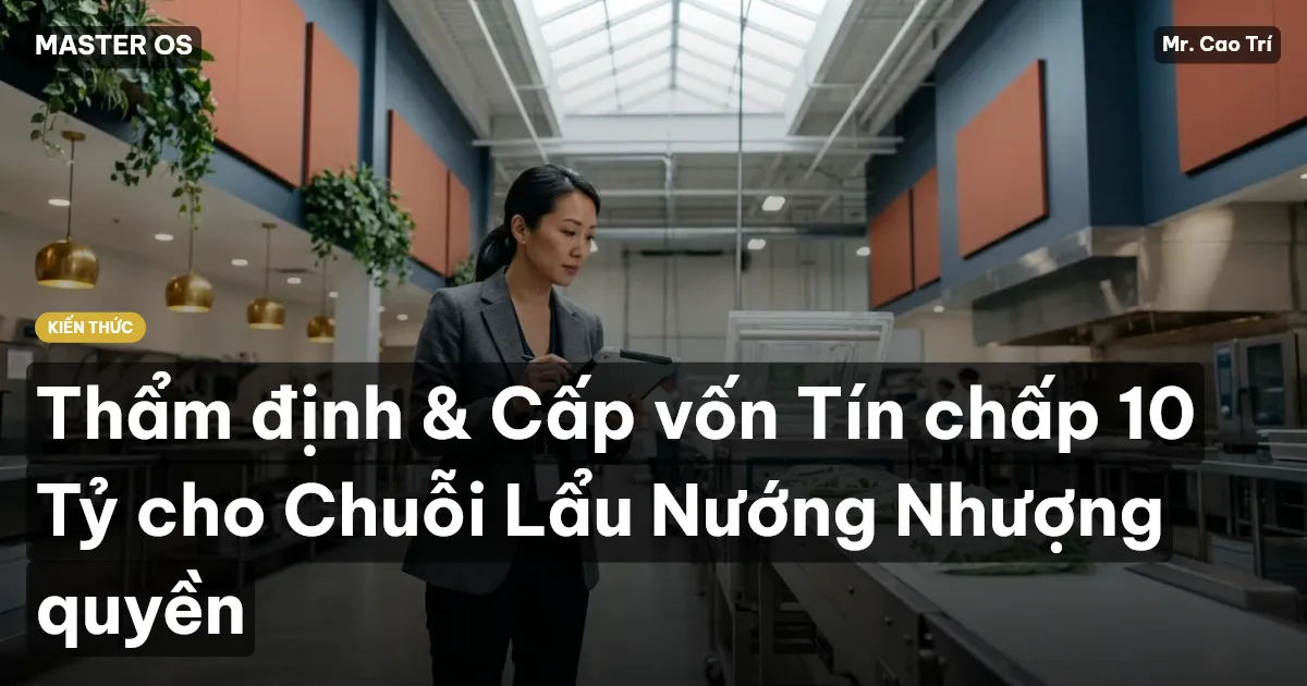 Thẩm định & Cấp vốn Tín chấp 10 Tỷ cho Chuỗi Lẩu Nướng Nhượng quyền
