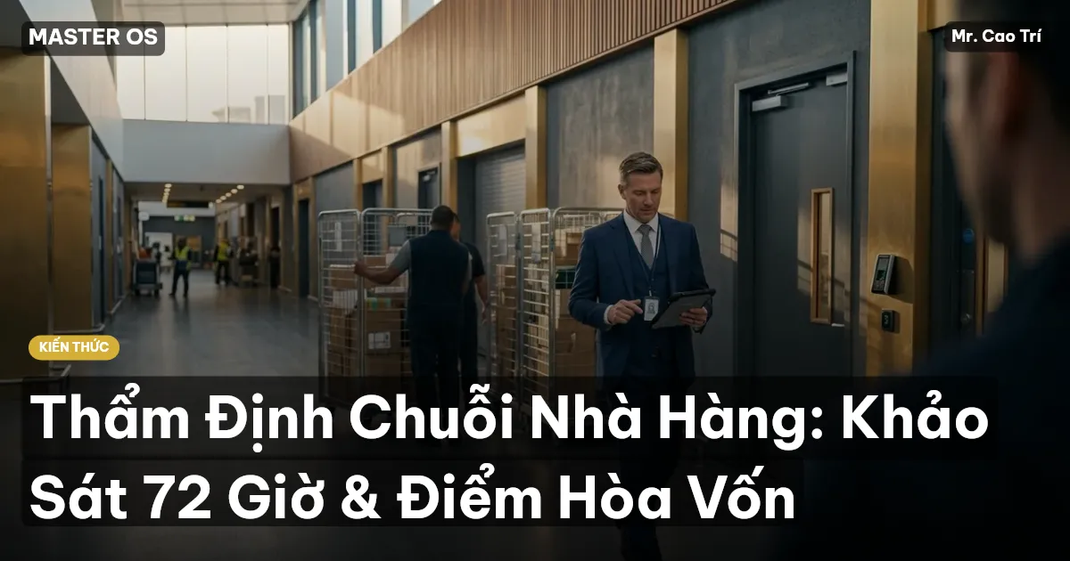 Thẩm Định Chuỗi Nhà Hàng: Khảo Sát 72 Giờ & Điểm Hòa Vốn