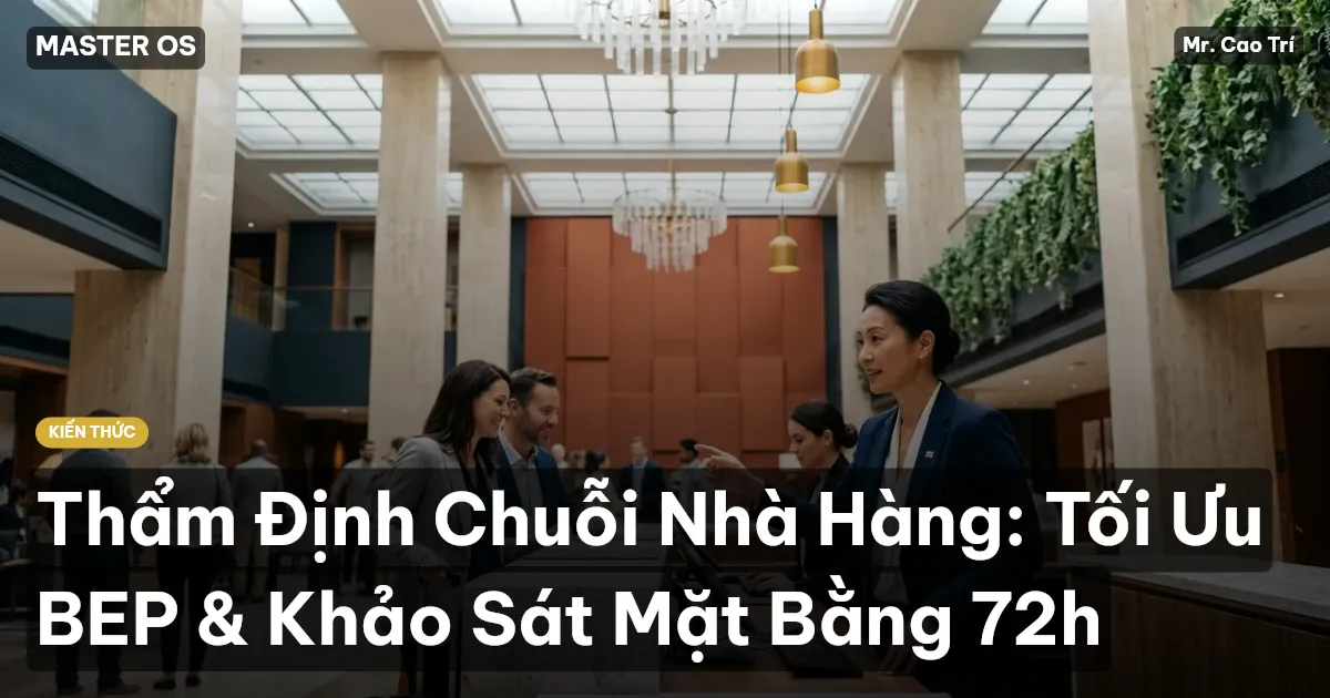 Thẩm Định Chuỗi Nhà Hàng: Tối Ưu BEP & Khảo Sát Mặt Bằng 72h