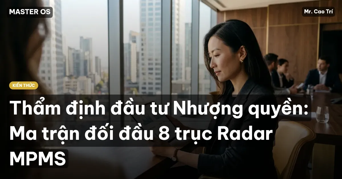 Thẩm định đầu tư Nhượng quyền: Ma trận đối đầu 8 trục Radar MPMS