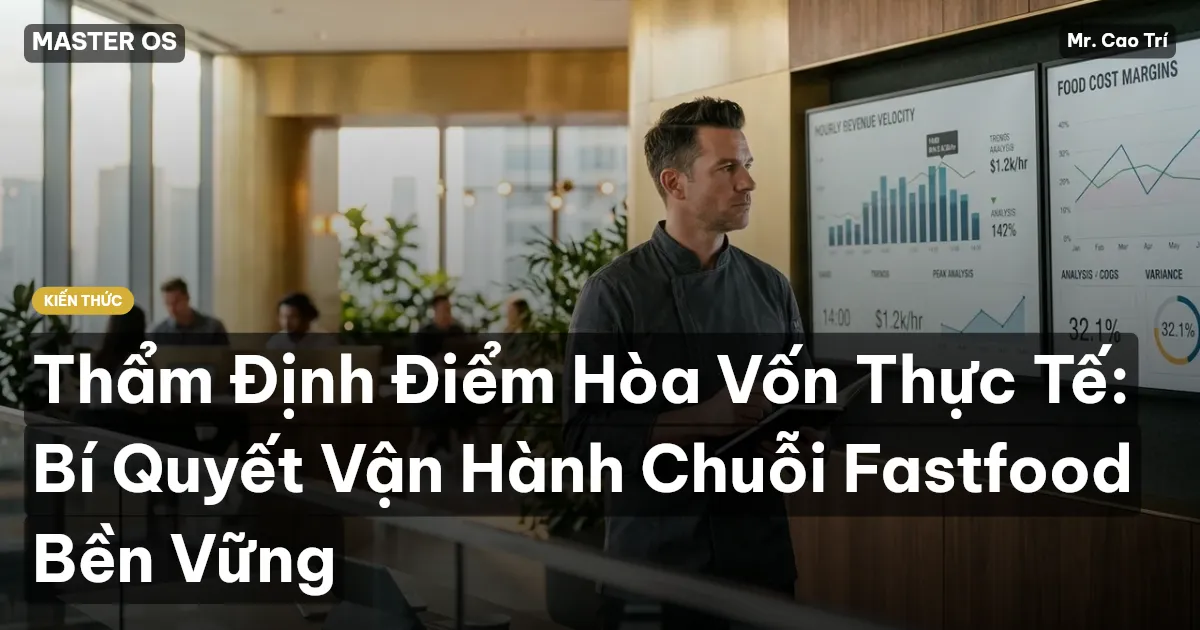 Thẩm Định Điểm Hòa Vốn Thực Tế: Bí Quyết Vận Hành Chuỗi Fastfood Bền Vững