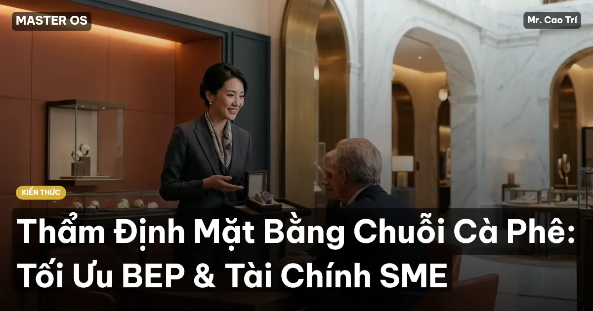Thẩm Định Mặt Bằng Chuỗi Cà Phê: Tối Ưu BEP & Tài Chính SME