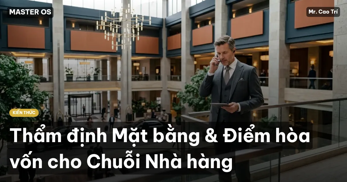 Thẩm định Mặt bằng & Điểm hòa vốn cho Chuỗi Nhà hàng