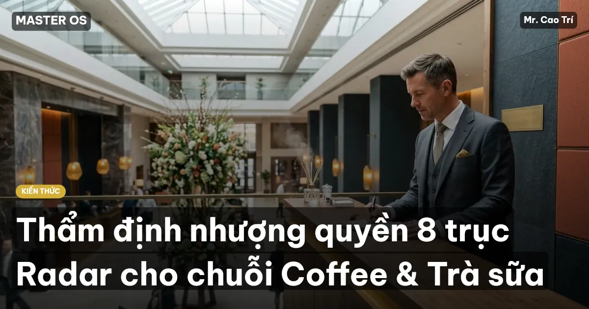 Thẩm định nhượng quyền 8 trục Radar cho chuỗi Coffee & Trà sữa