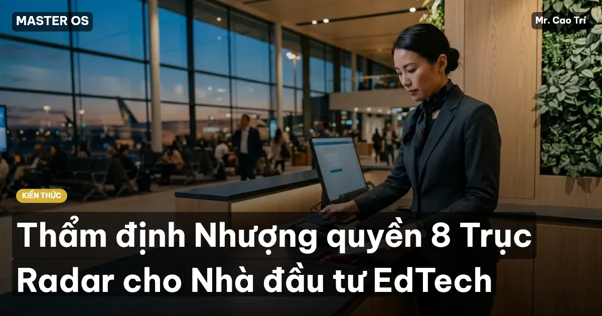Thẩm định Nhượng quyền 8 Trục Radar cho Nhà đầu tư EdTech