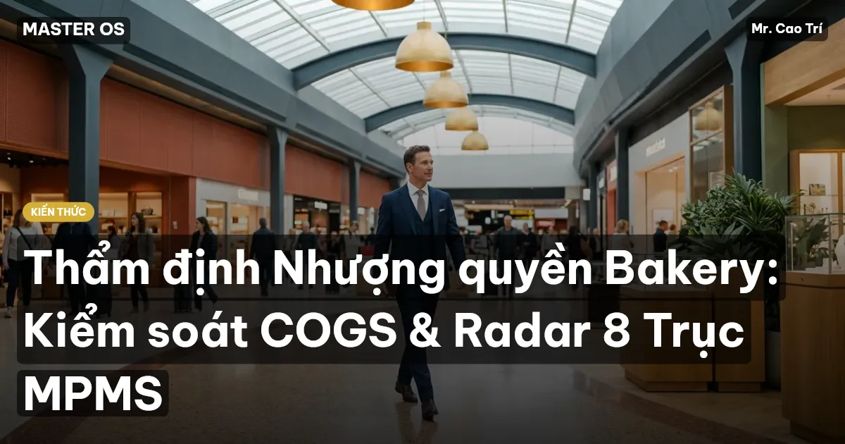 Thẩm định Nhượng quyền Bakery: Kiểm soát COGS & Radar 8 Trục MPMS