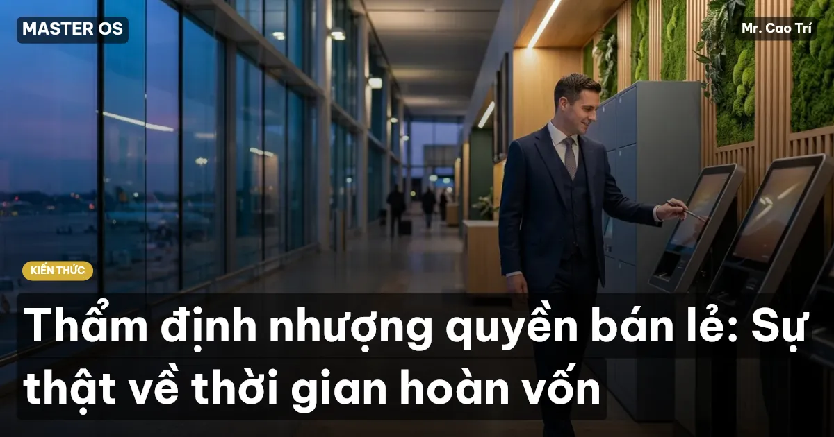 Thẩm định nhượng quyền bán lẻ: Sự thật về thời gian hoàn vốn