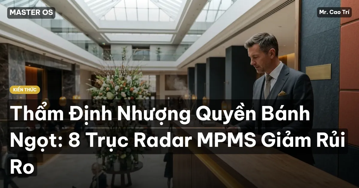 Thẩm Định Nhượng Quyền Bánh Ngọt: 8 Trục Radar MPMS Giảm Rủi Ro