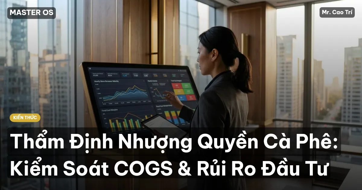 Thẩm Định Nhượng Quyền Cà Phê: Kiểm Soát COGS & Rủi Ro Đầu Tư