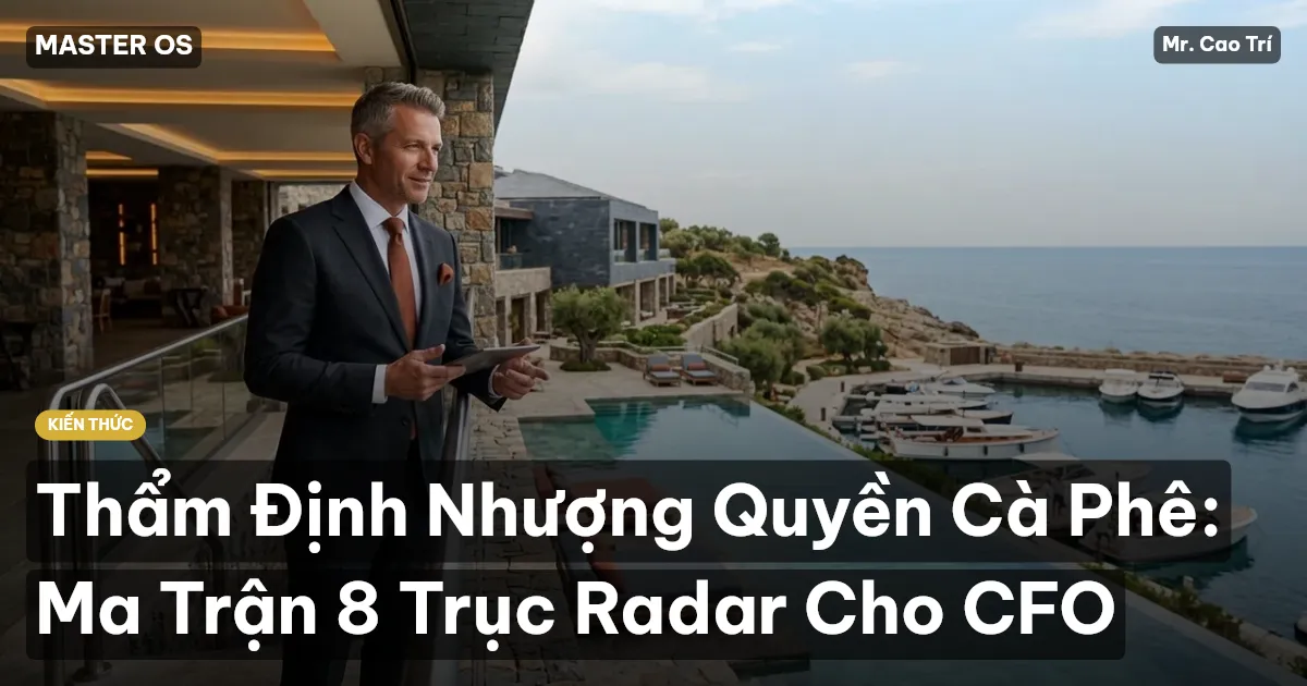Thẩm Định Nhượng Quyền Cà Phê: Ma Trận 8 Trục Radar Cho CFO