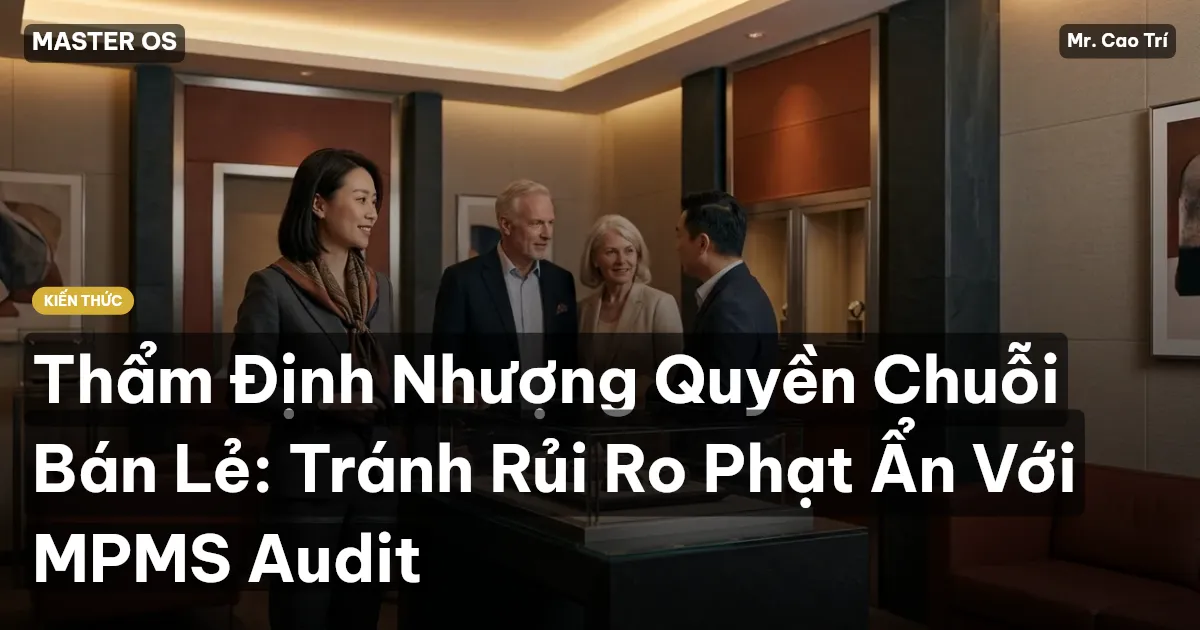 Thẩm Định Nhượng Quyền Chuỗi Bán Lẻ: Tránh Rủi Ro Phạt Ẩn Với MPMS Audit