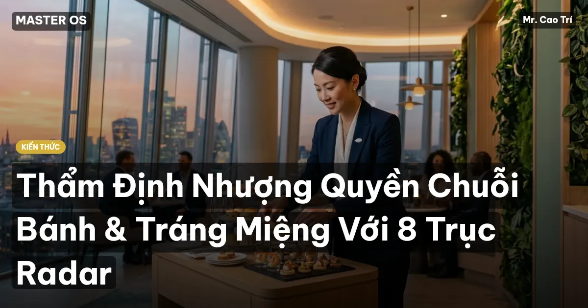Thẩm Định Nhượng Quyền Chuỗi Bánh & Tráng Miệng Với 8 Trục Radar