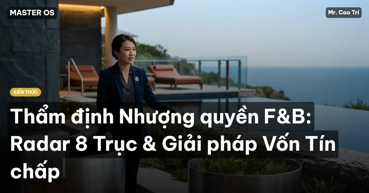 Thẩm định Nhượng quyền F&B: Radar 8 Trục & Giải pháp Vốn Tín chấp
