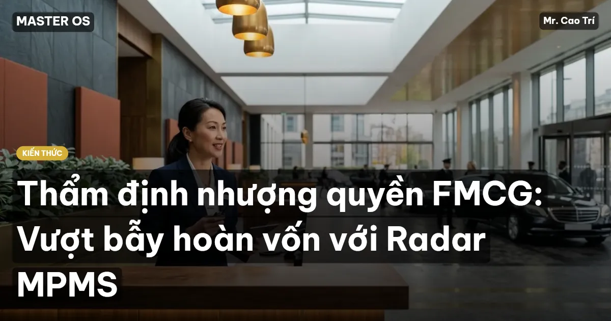 Thẩm định nhượng quyền FMCG: Vượt bẫy hoàn vốn với Radar MPMS