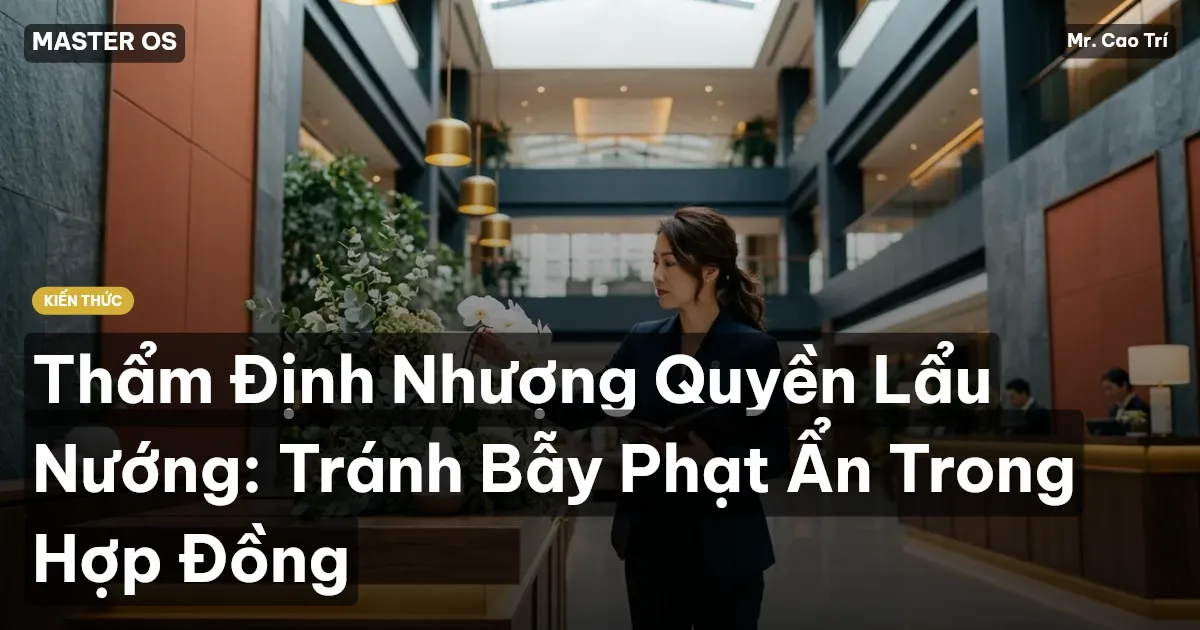 Thẩm Định Nhượng Quyền Lẩu Nướng: Tránh Bẫy Phạt Ẩn Trong Hợp Đồng