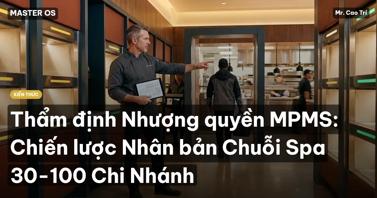 Thẩm định Nhượng quyền MPMS: Chiến lược Nhân bản Chuỗi Spa 30-100 Chi Nhánh