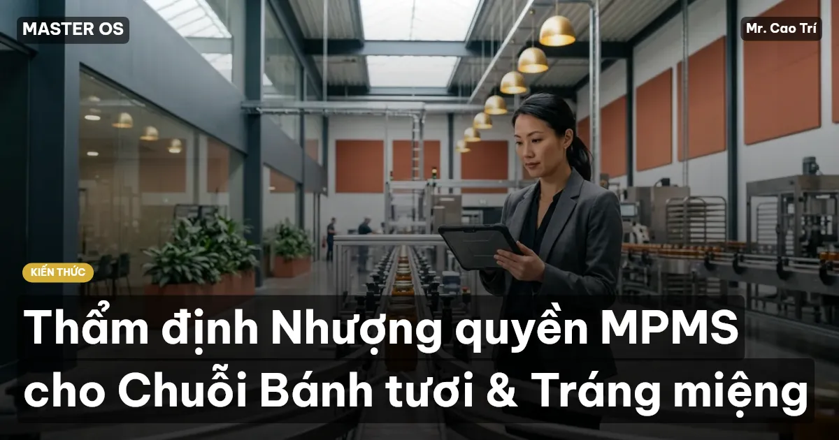 Thẩm định Nhượng quyền MPMS cho Chuỗi Bánh tươi & Tráng miệng