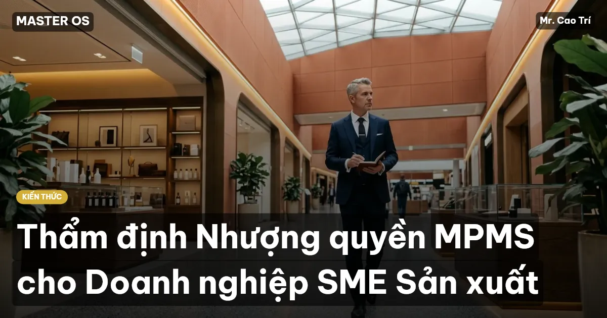 Thẩm định Nhượng quyền MPMS cho Doanh nghiệp SME Sản xuất