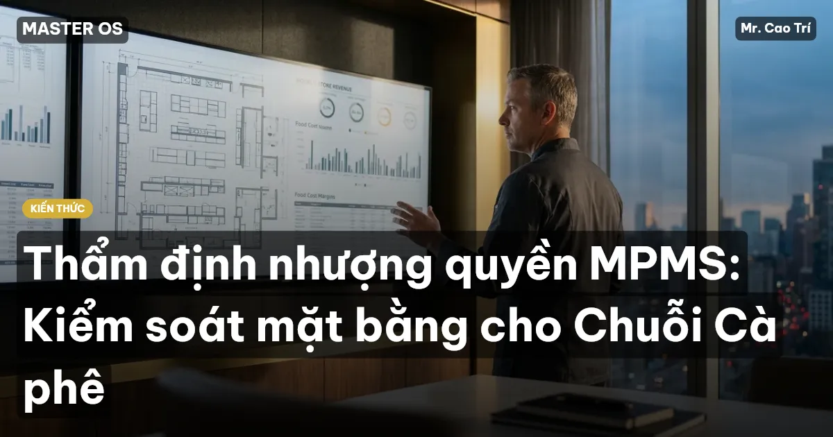 Thẩm định nhượng quyền MPMS: Kiểm soát mặt bằng cho Chuỗi Cà phê