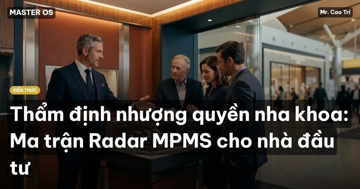 Thẩm định nhượng quyền nha khoa: Ma trận Radar MPMS cho nhà đầu tư