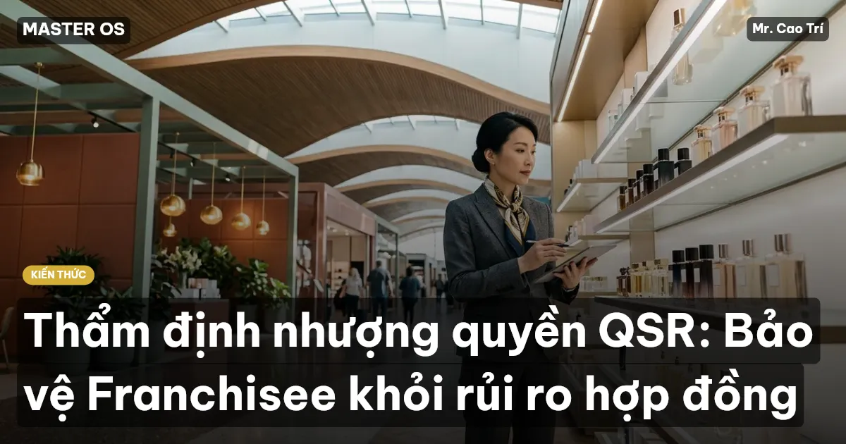Thẩm định nhượng quyền QSR: Bảo vệ Franchisee khỏi rủi ro hợp đồng