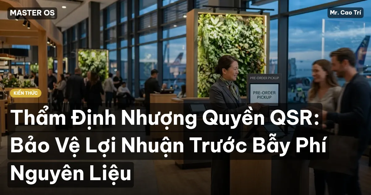 Thẩm Định Nhượng Quyền QSR: Bảo Vệ Lợi Nhuận Trước Bẫy Phí Nguyên Liệu