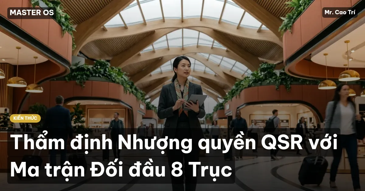 Thẩm định Nhượng quyền QSR với Ma trận Đối đầu 8 Trục