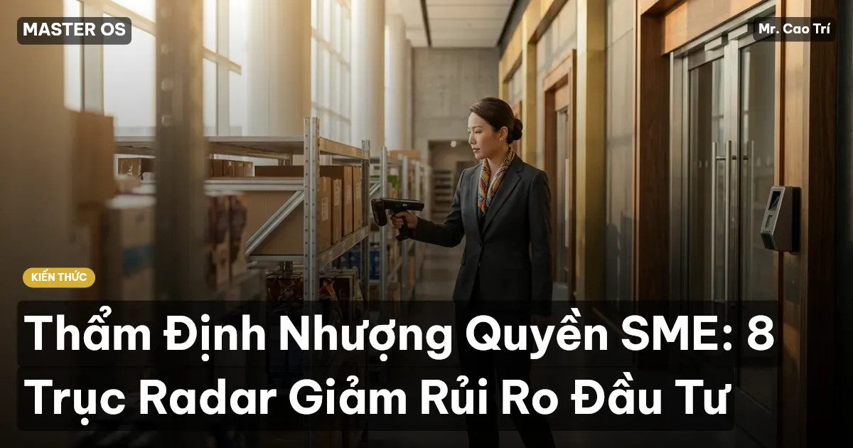 Thẩm Định Nhượng Quyền SME: 8 Trục Radar Giảm Rủi Ro Đầu Tư