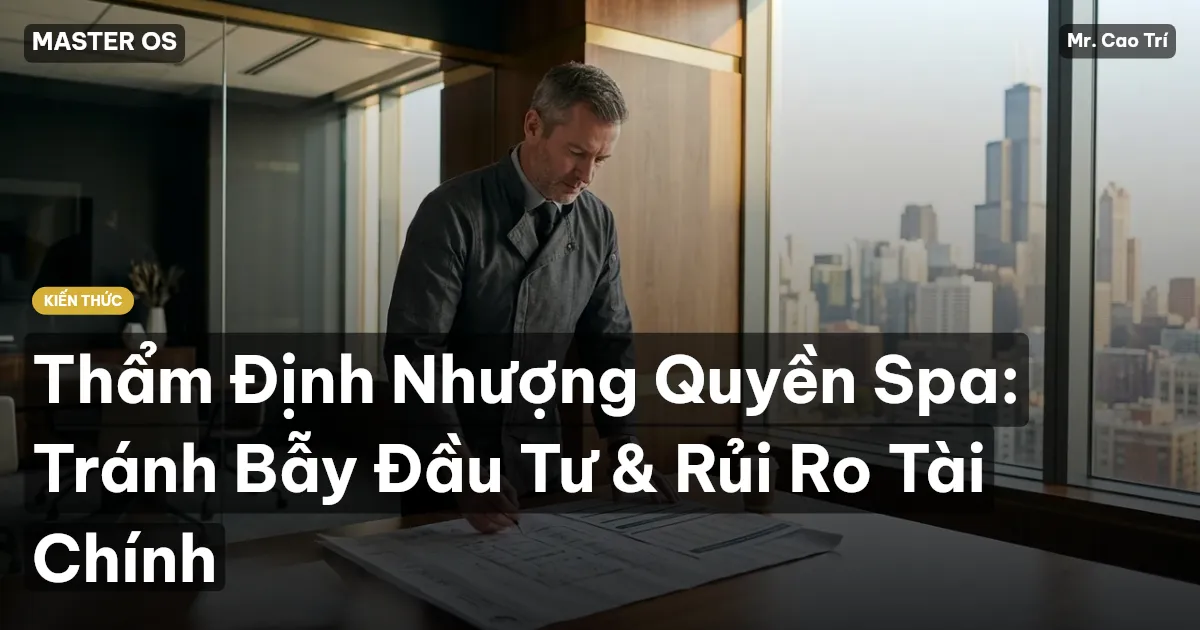 Thẩm Định Nhượng Quyền Spa: Tránh Bẫy Đầu Tư & Rủi Ro Tài Chính