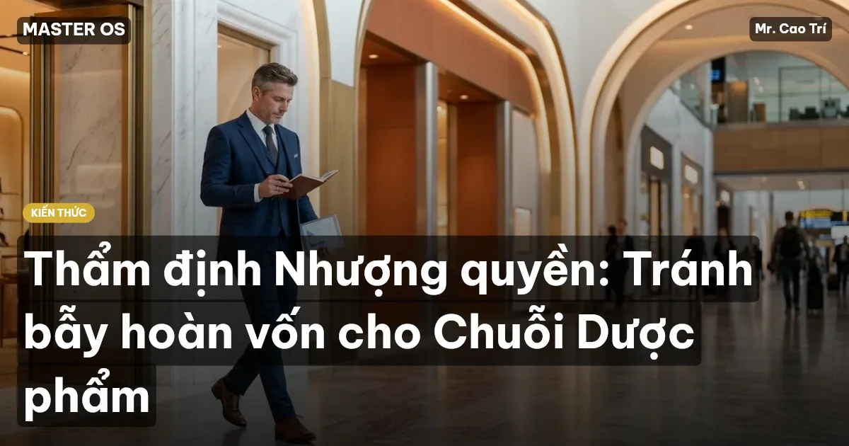 Thẩm định Nhượng quyền: Tránh bẫy hoàn vốn cho Chuỗi Dược phẩm