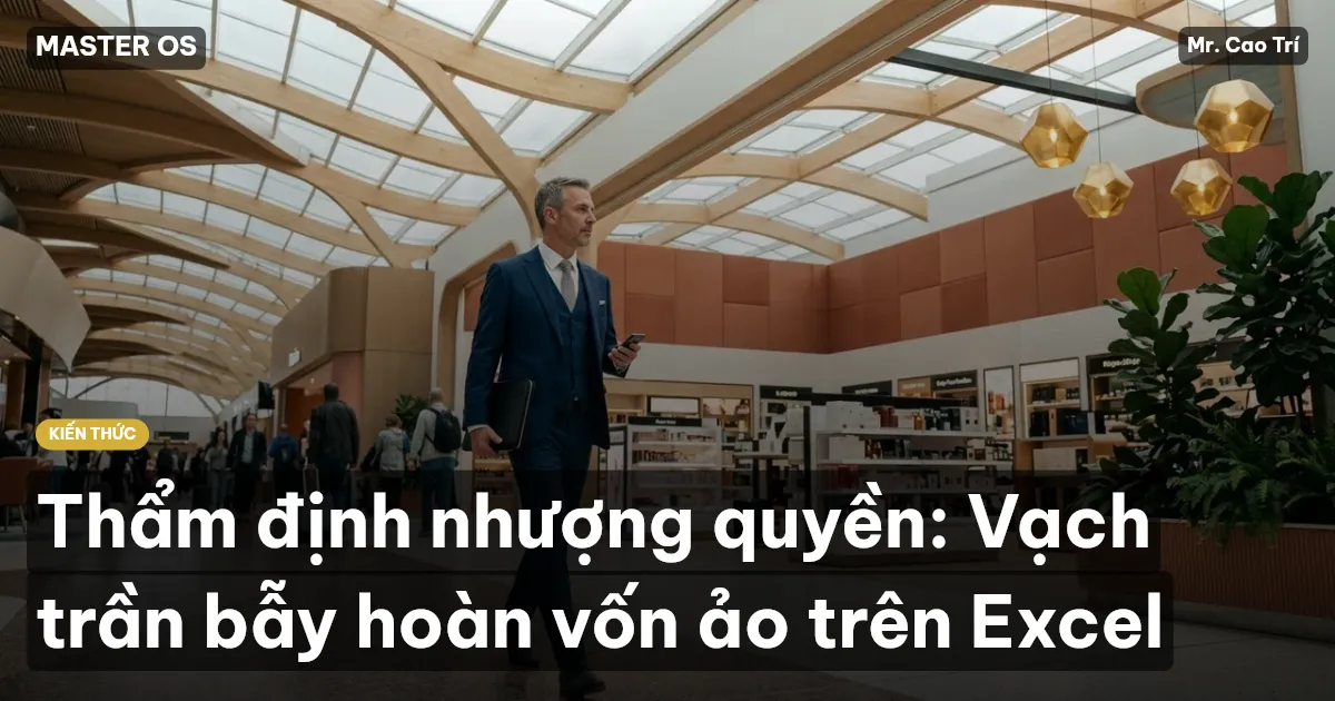 Thẩm định nhượng quyền: Vạch trần bẫy hoàn vốn ảo trên Excel