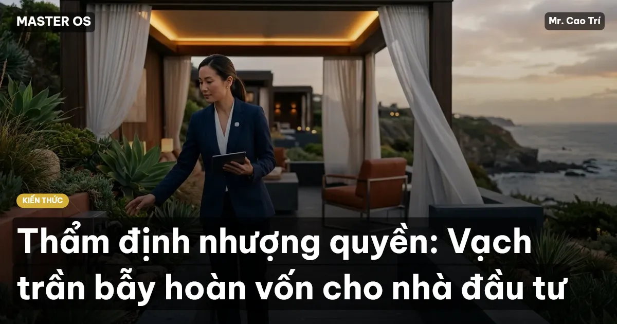 Thẩm định nhượng quyền: Vạch trần bẫy hoàn vốn cho nhà đầu tư