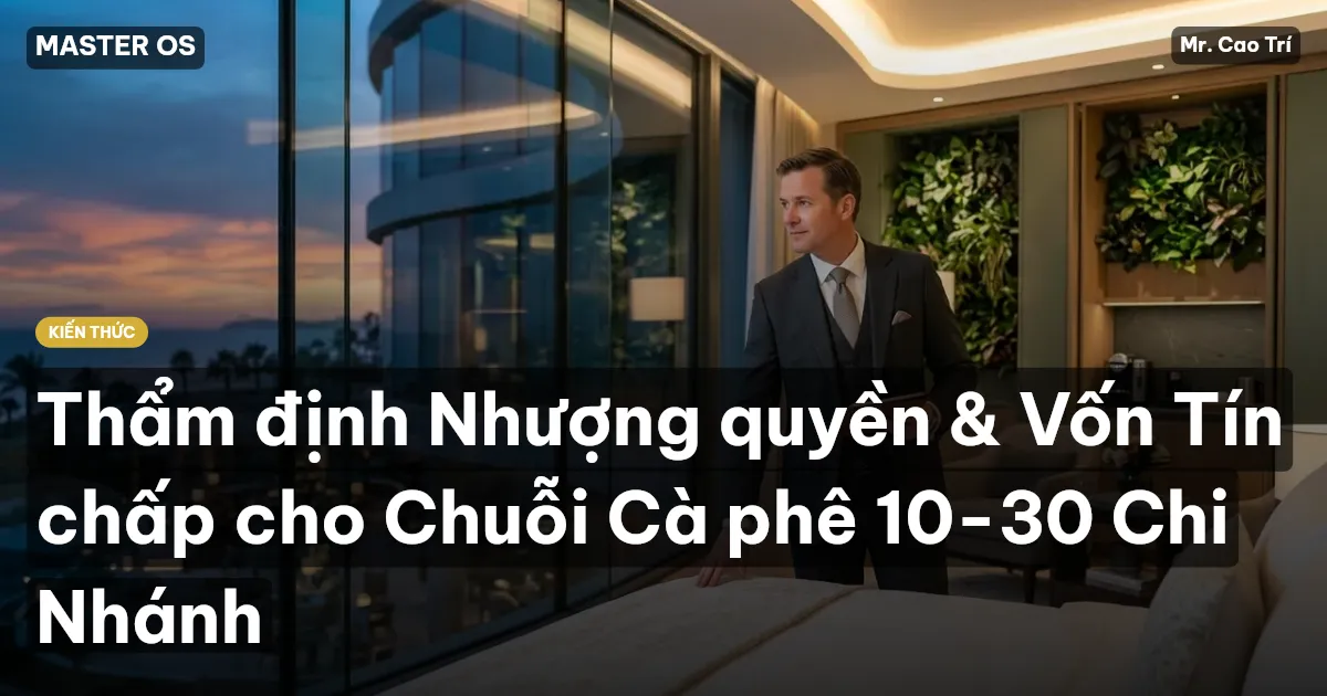 Thẩm định Nhượng quyền & Vốn Tín chấp cho Chuỗi Cà phê 10-30 Chi Nhánh