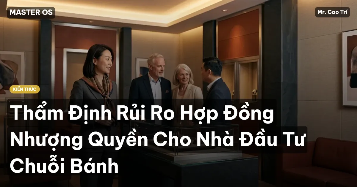 Thẩm Định Rủi Ro Hợp Đồng Nhượng Quyền Cho Nhà Đầu Tư Chuỗi Bánh