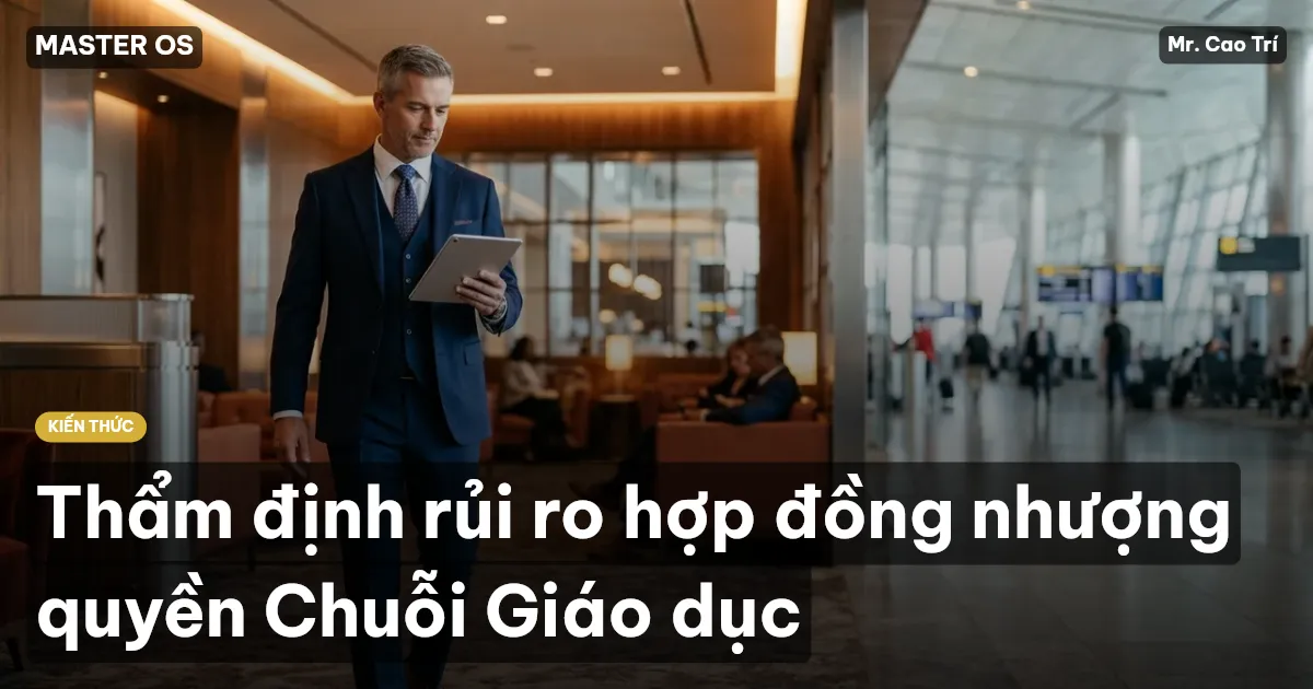 Thẩm định rủi ro hợp đồng nhượng quyền Chuỗi Giáo dục