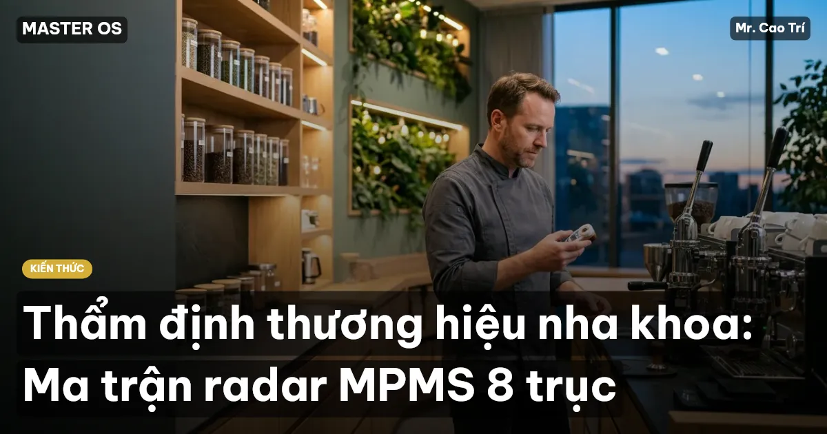 Thẩm định thương hiệu nha khoa: Ma trận radar MPMS 8 trục