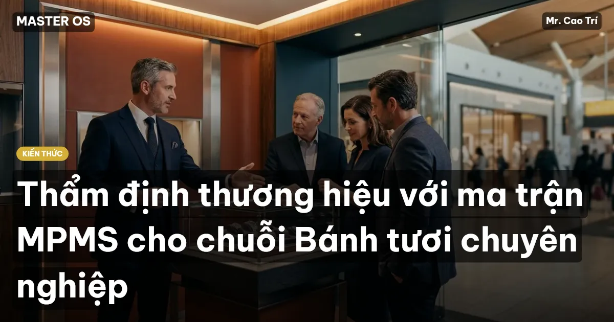 Thẩm định thương hiệu với ma trận MPMS cho chuỗi Bánh tươi chuyên nghiệp