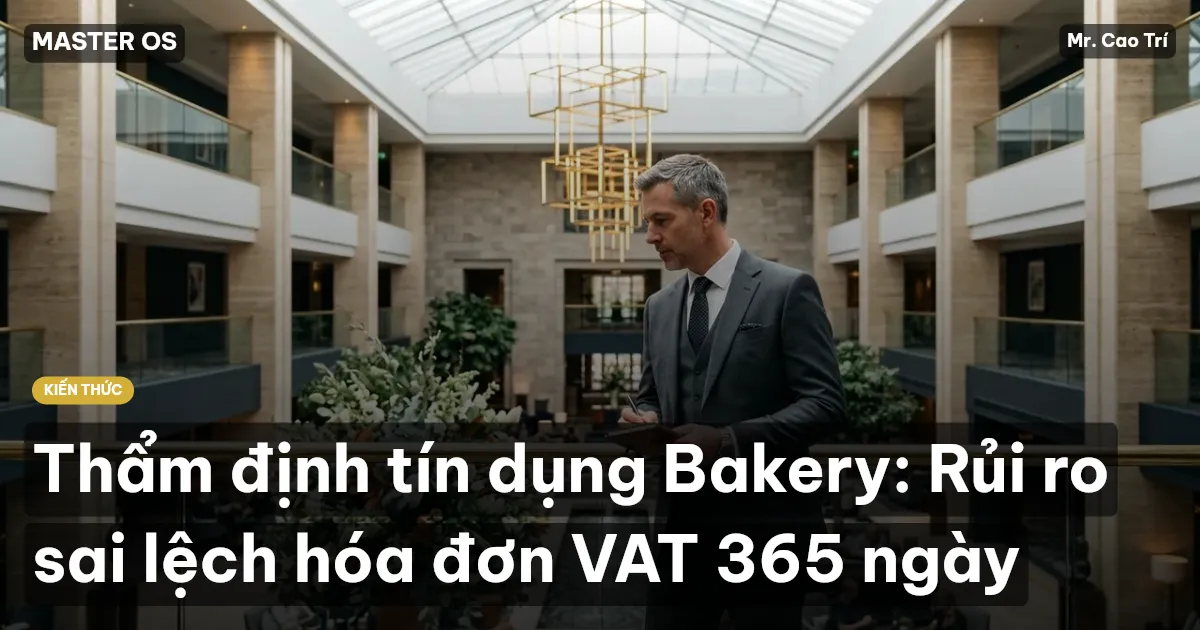 Thẩm định tín dụng Bakery: Rủi ro sai lệch hóa đơn VAT 365 ngày